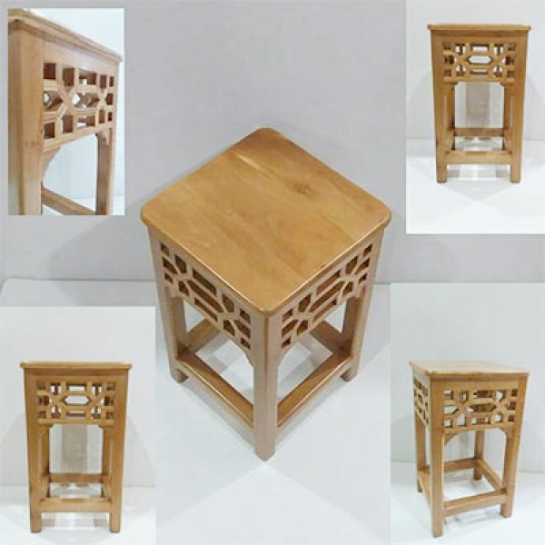 چهارپایه گره چینی چوبی