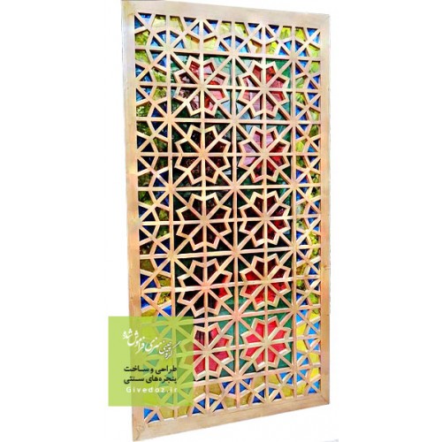پنل چوبی مشبک گره چینی