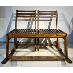 صندلی راکر چوبی 2 نفره