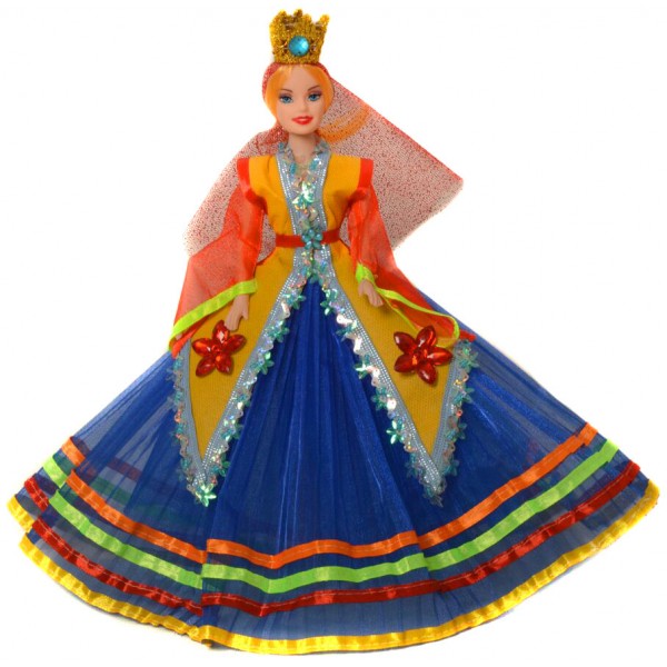 عروسک سفره هفت سین زن شمالی آبی