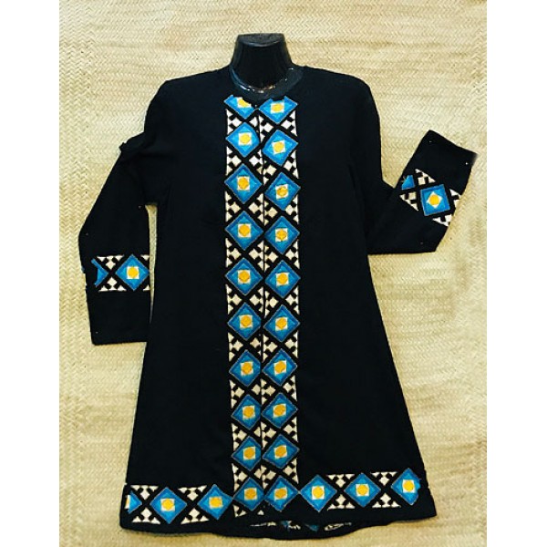 مانتو سنتی بلوچی دوزی مشکی