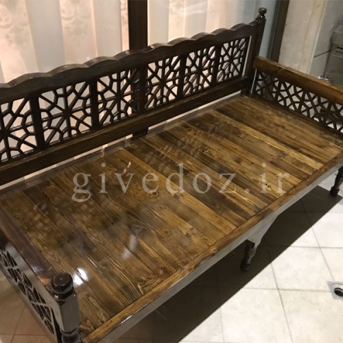 تخت باغی چوبی گره چینی