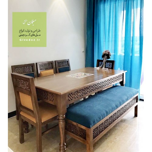 میز غذا خوری گره چینی 8 نفره