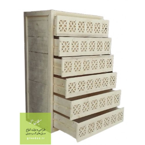 دراور گره چینی چوبی