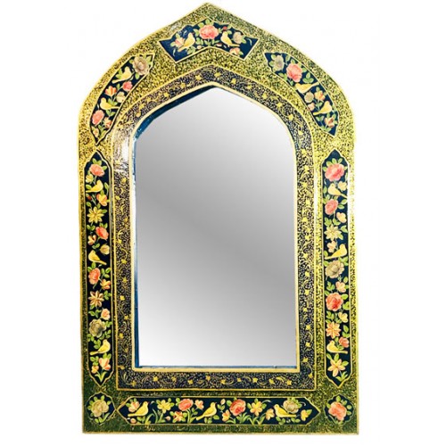 آینه پاپیه ماشه طرح گنبد